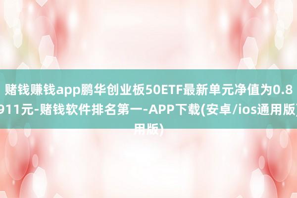 赌钱赚钱app鹏华创业板50ETF最新单元净值为0.8911