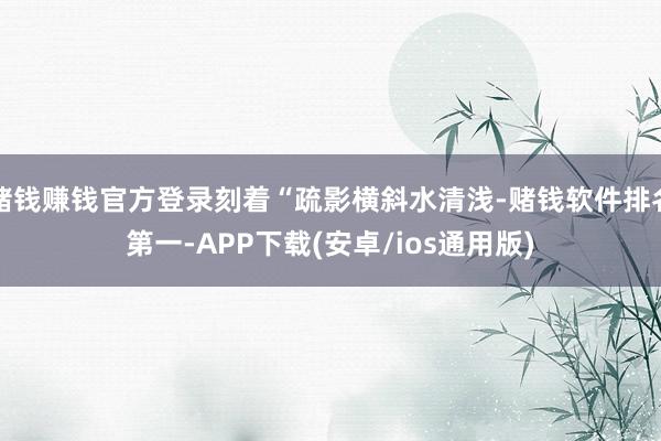 赌钱赚钱官方登录刻着“疏影横斜水清浅-赌钱软件排名第一-APP下载(安卓/ios通用版)
