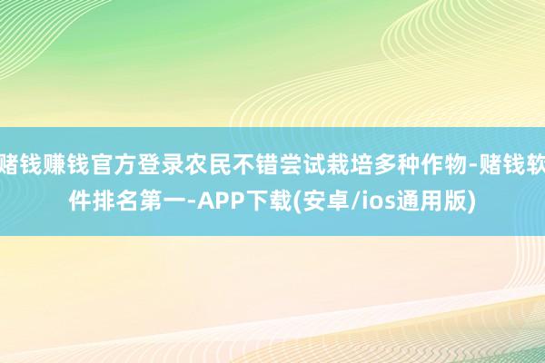 赌钱赚钱官方登录农民不错尝试栽培多种作物-赌钱软件排名第一-