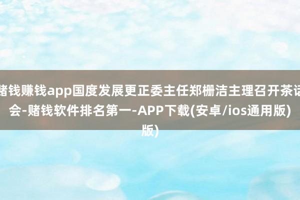 赌钱赚钱app国度发展更正委主任郑栅洁主理召开茶话会-赌钱软