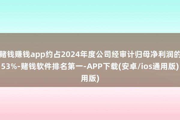 赌钱赚钱app约占2024年度公司经审计归母净利润的53%-